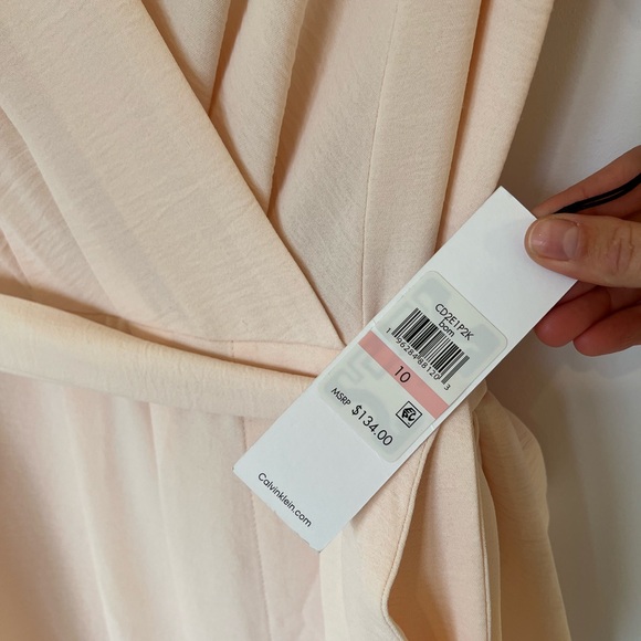Peach Calvin Klein wrap dress *NWT* - Picture 5 of 5